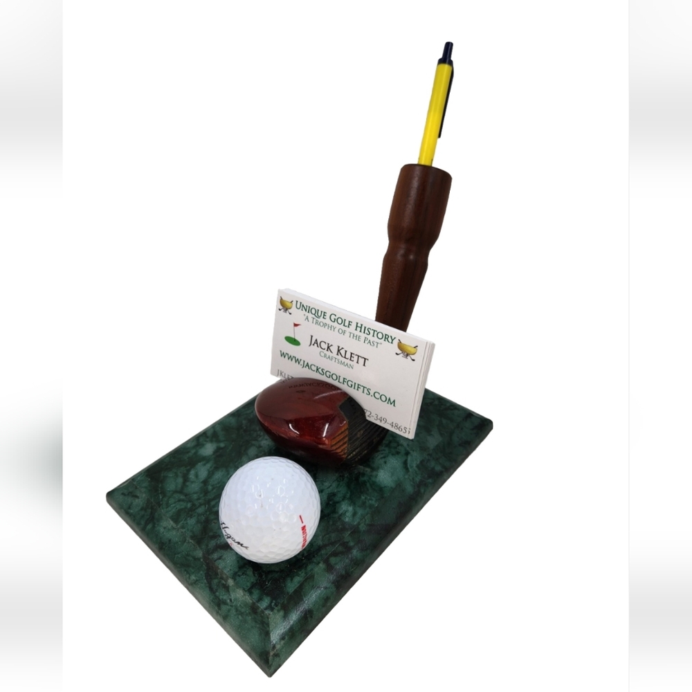 Unique Vintage Golf Club and Hogan Ball Pen Holder Business Office Home Decor